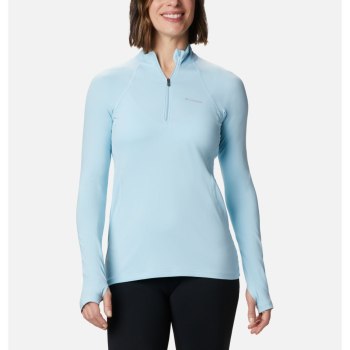 Columbia Sweater Dames, Midweight Stretch Baselayer Long Sleeve Half Zip Blauw, 67UOFSYZN